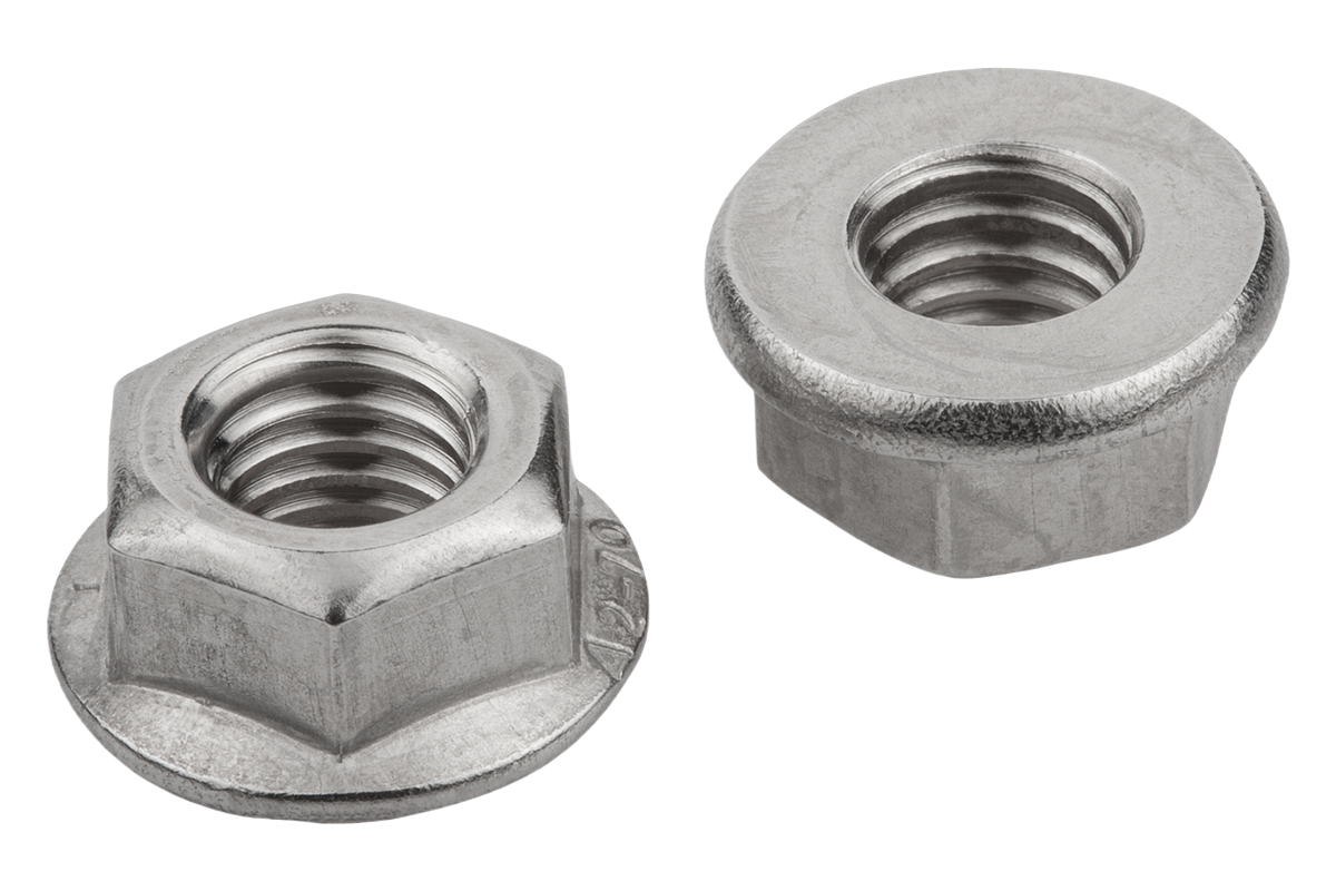 Zeshoekige moeren met flens M12, EN 1661 DIN 6923 / GB / T 6177.1